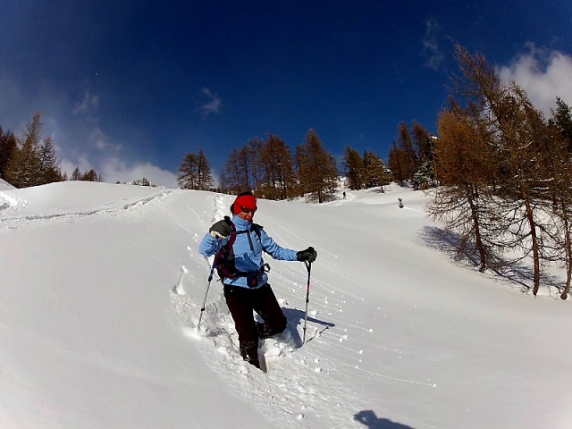  You can sink into the snow 